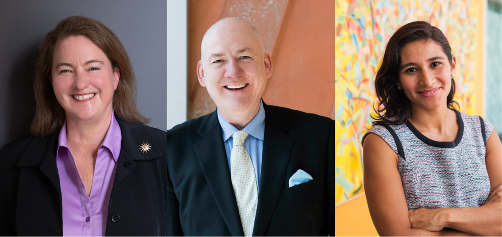 (L-R) Headshots of Mary Wooldridge, Alan Duncan, Silvia Salazar